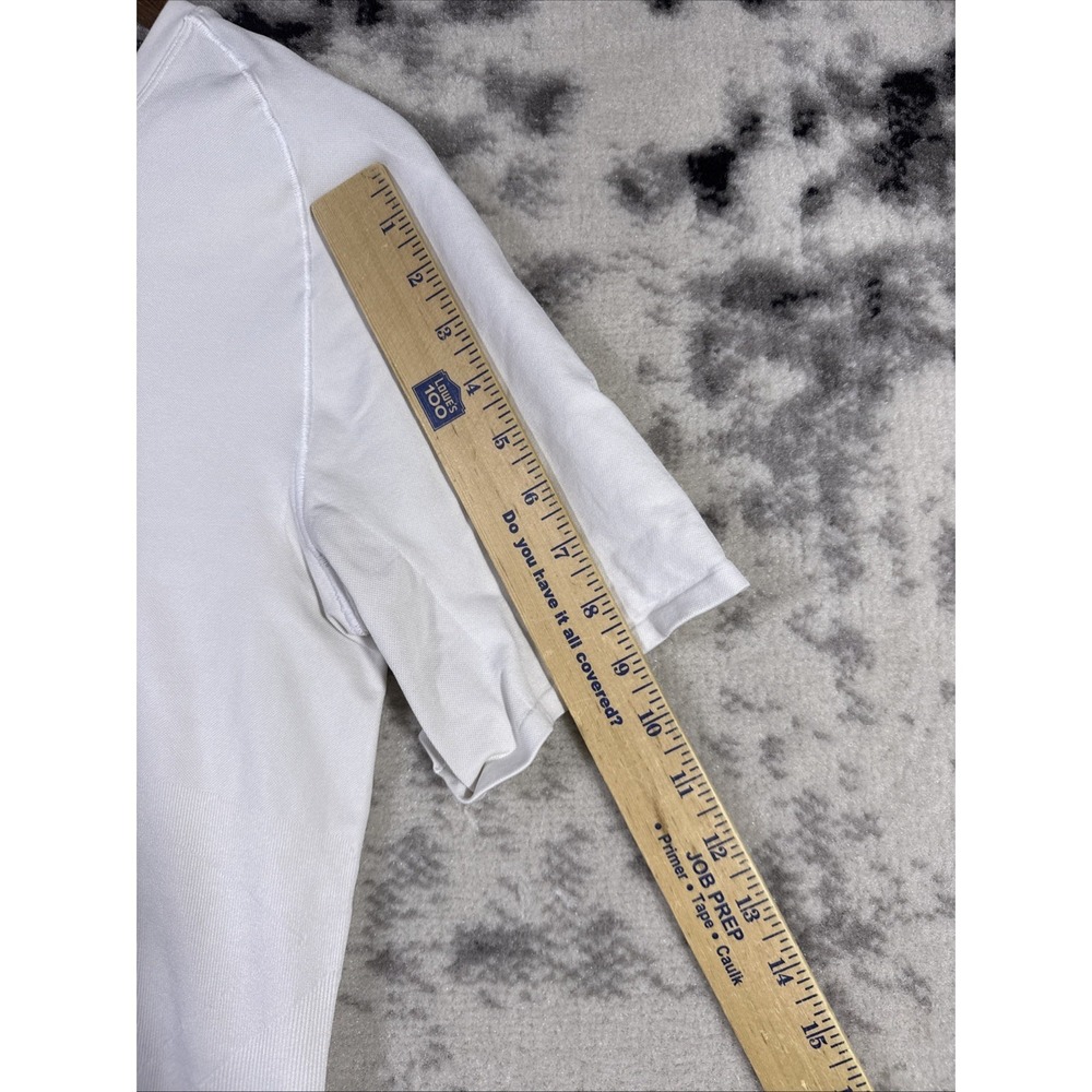 Spanx Ultra Sculpt Shirt Mens Size XXL White Short Sleeve Gym Training Nylon - Picture 6 of 12